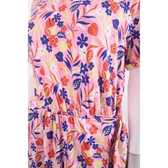 Boden Womans Amanda Midi Dress UK 14R US 10 Pink Multicolor Floral NWT - Picture 4 of 6